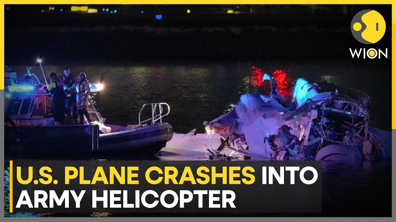 Washington Plane Crash: American Airlines Plane With 64 Aboard Crashes ...