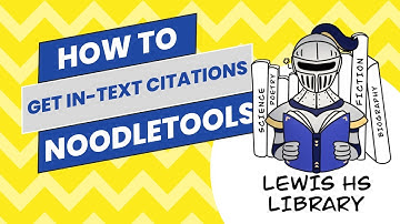 How to Get In-Text Citations in Noodletools