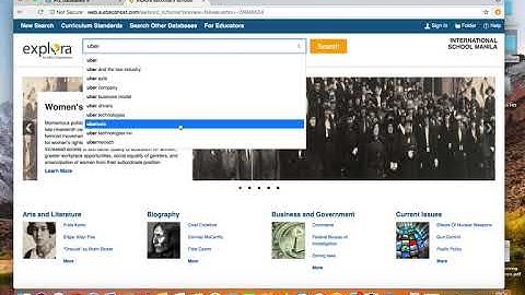 Accessing EBSCO Explora Database