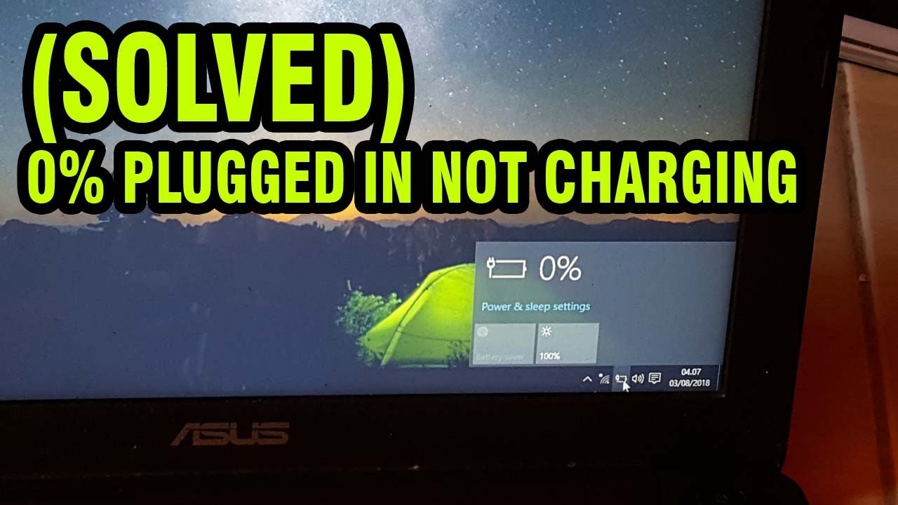 Cara Memperbaiki Baterai Laptop 0 Plugged In Not Charging 