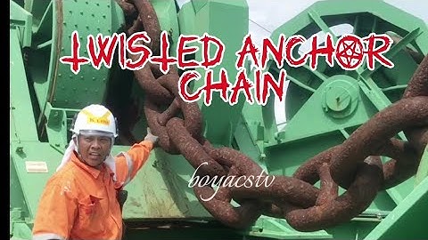 HOW TO REALIGN TWISTED ANCHOR CHAIN    #seamanlife #anchor #marinoph