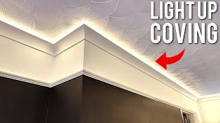 DIY LED COVING + PICTURE RAIL - On A Budget!