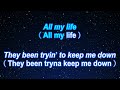 Karaoke♬ All My Life ft. J. Cole - Lil Durk 【No Guide Melody】 Instrumental, Lyric Mp3 Song