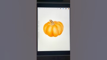 A little watercolor procreate pumpkin 🎃 #procreate #processvideo #digitalart #watercolor