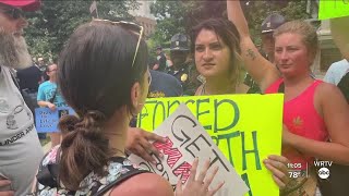 Dueling abortion rallies in Indianapolis
