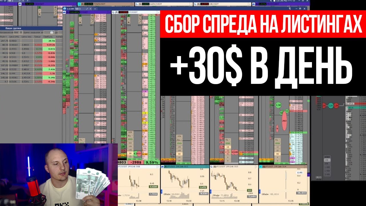 СБОР СПРЕДА НА ЛИСТИНГАХ - Как Заработать Новичку с 5$?