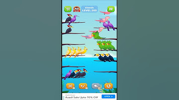 Bird Sort Puzzle l Classic Level 205 l Bird Sort Color Puzzle l Bird Sort Puzzle Challenge - Birds