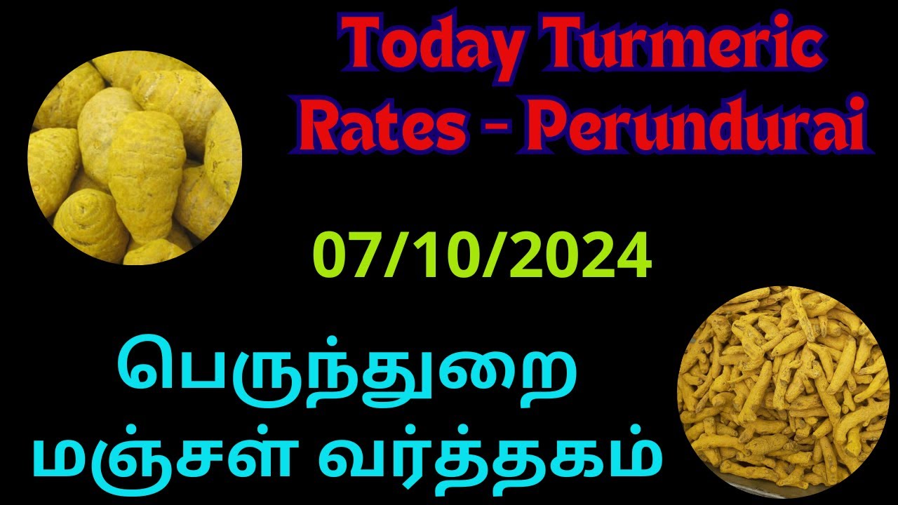 Perundurai Mandi Today Turmeric Price // பெருந்துறை மஞ்சள் ஏலம் - YouTube