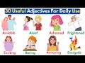 30 Adjective Words For Daily Use | Adjectives | English Vocabulary