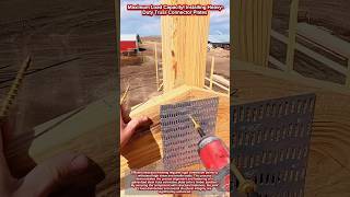 Maximum Load Capacity! Installing Heavy-Duty Truss Connector Plates 🏗️