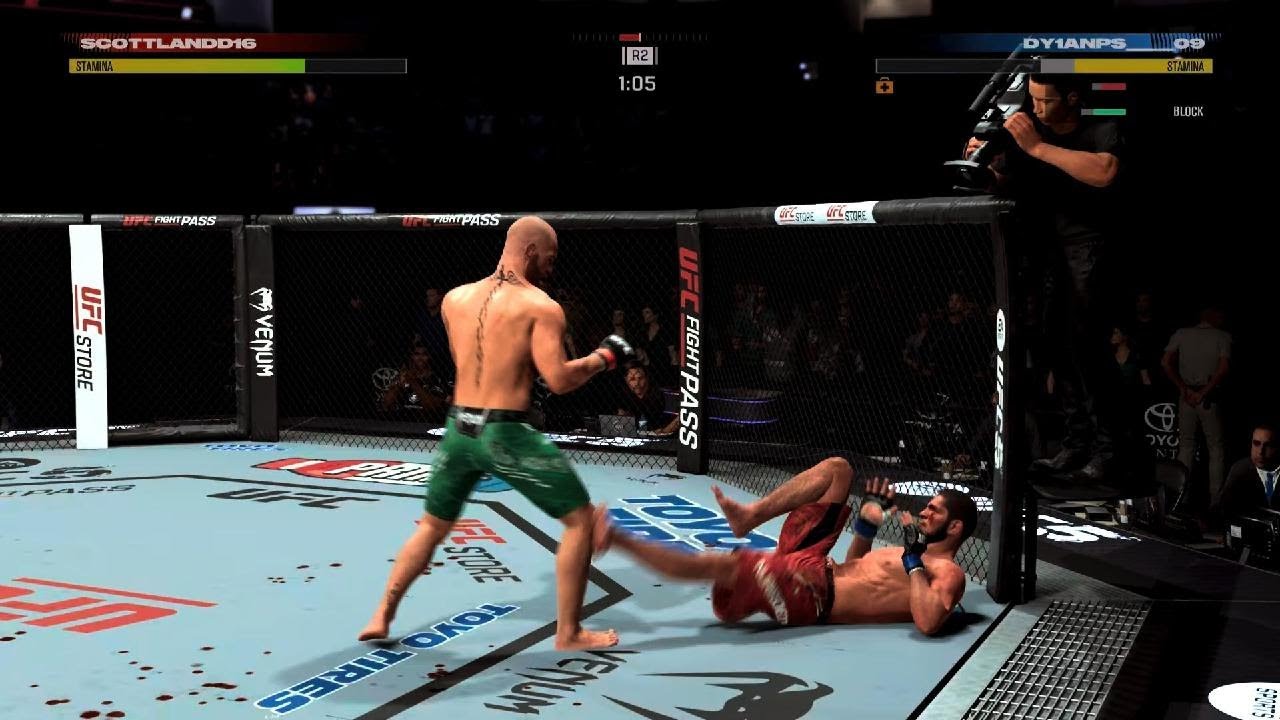 EA SPORTS UFC 5 McGregor clean flying knee KO respect