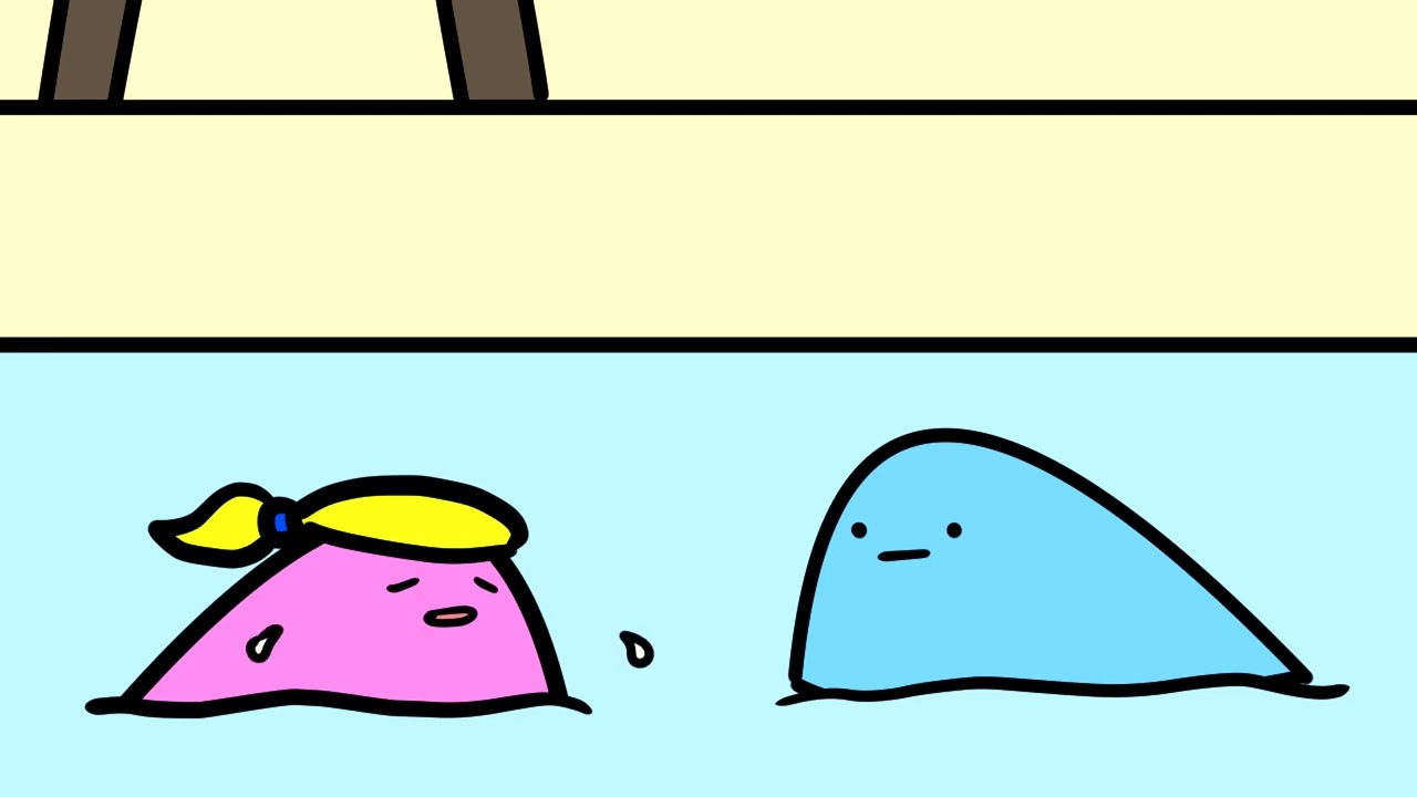 Blwb Glas at the swiming pool