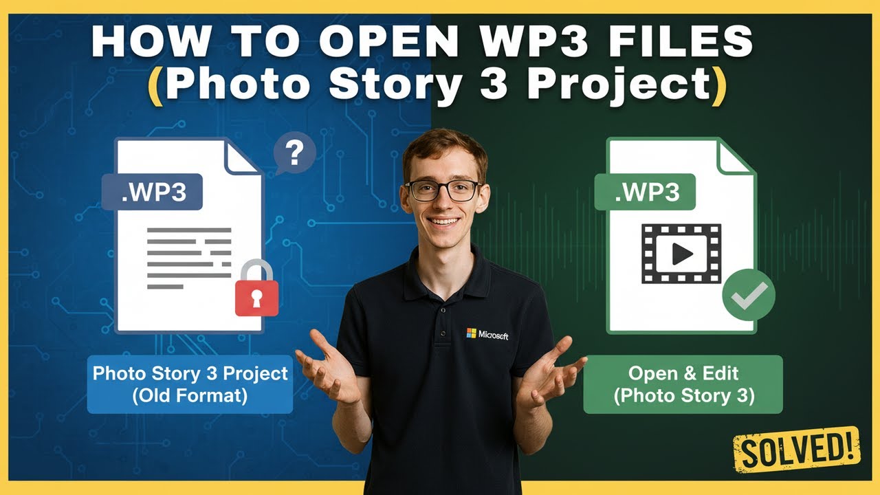 How to Open WP3 Files (Photo Story 3 Project) - YouTube