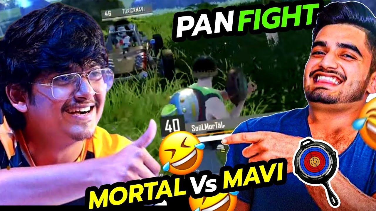 MORTAL vs MAVI pure 1v1 Pan🍳 Fight😂Lunch Party 🎉 - YouTube