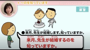 How to use ～のを知っています｜JLPT N4 Grammar｜Minna no Nihongo Lesson 38 (みんなの日本語38課)