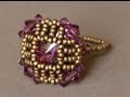 Sidonia's handmade jewelry - How to bezel a round rivoli and make it look like a square