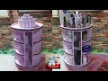 DIY#115 Improved Rotating Cosmetic/Makeup Organizer, My Own Idea Rotating Base W/out Stick