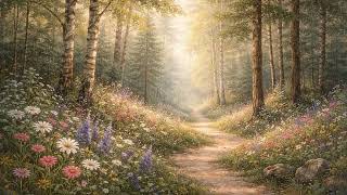 Morning Forest Path Art for TV | Quiet Coniferous Woodland Painting | Samsung Frame screenshot 3