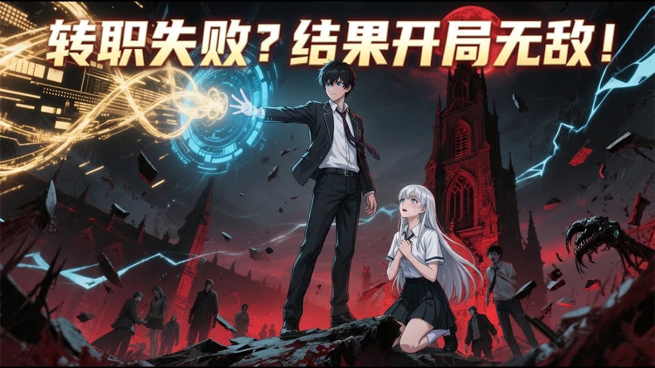 【NEW】《轉職失敗？結果開局無敵！》EP 1-80全服轉職那天，我成了唯一失敗者，被系統判定為廢號。可沒人知道，我觸發了隱藏路線【無職之神】！從廢柴開局，到無敵終局，全程橫推！#逆襲  #爽文