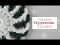 HOLI-DIY Crochet Peppermint Coasters