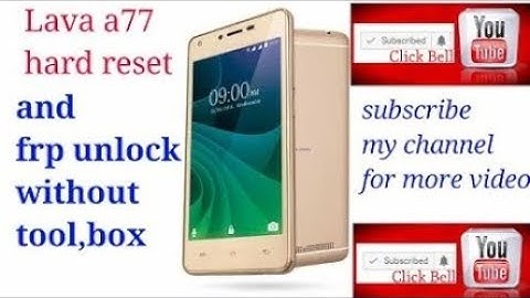 How to remove lava A77 Frp ?