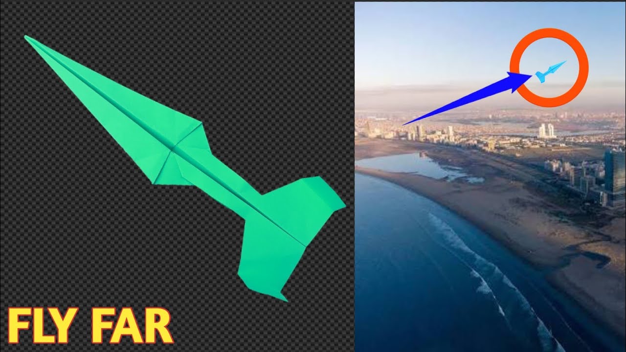 How to Make a Paper Airplane That Flies Far | Easy and Powerful Design