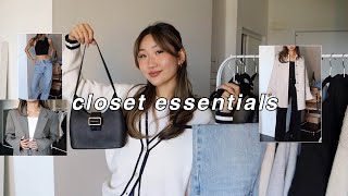 CLOSET ESSENTIALS | building your wardrobe for the new year!