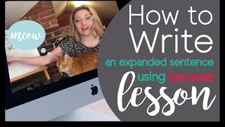 How to Write an Expanded Sentence Lesson: Kindergarten - First Grade