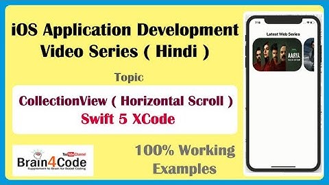Use CollectionView with Horizontal Scroll in Swift 5 XCode | Hindi | UICollectionView Easy Way.