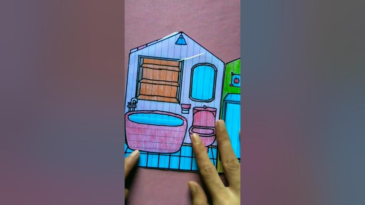 My First Quiet Book Paper Doll House Handmade #shorts #short #shortvideo #paperdolls #quietbook