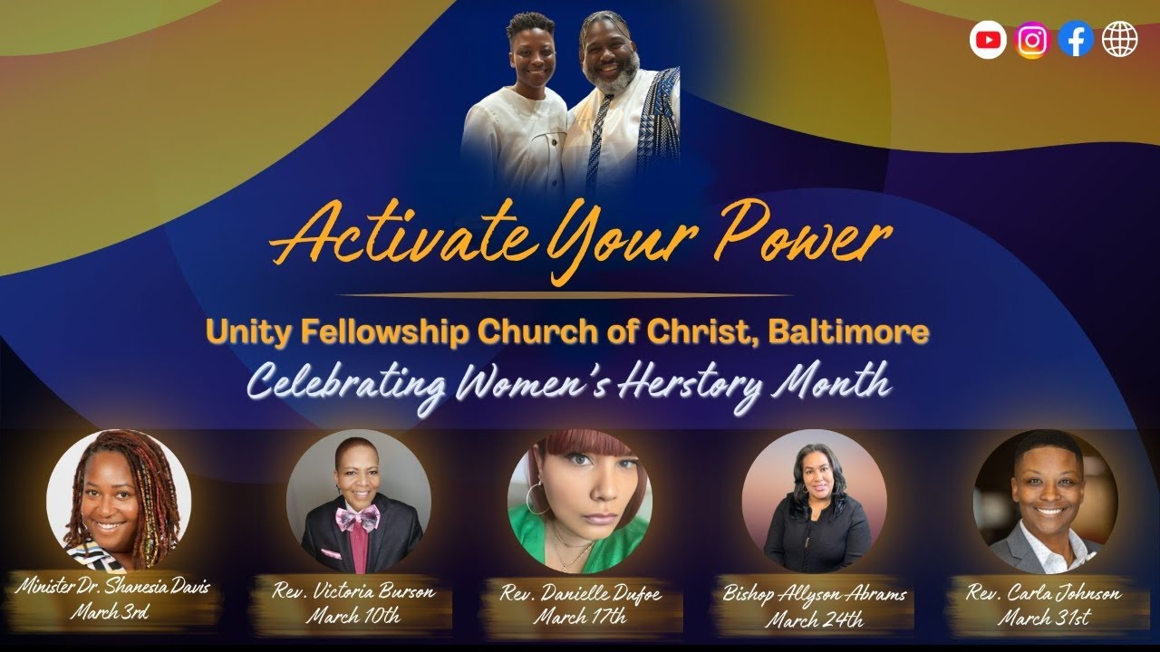 Unity Worship Service Program Welcome to Unity Fellowship Church of Baltimore’s Virtual Worship ...