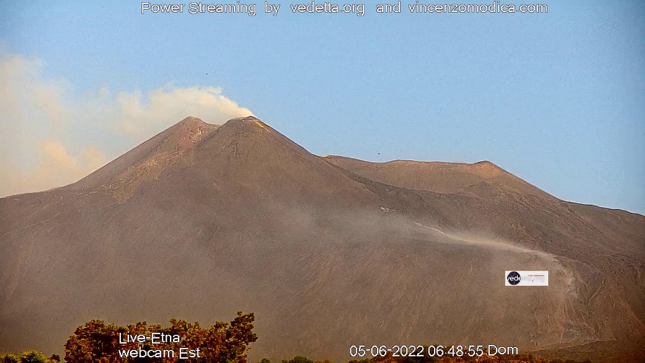 Etna Live Webcam - Episode 05/06/22