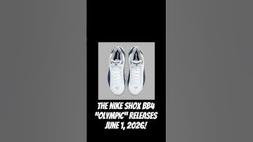 The Nike Shox BB4 “Olympic” releases June 1, 2026! from:sneakerbardetroit.com