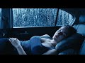 Rain Sounds in Car During Thunderstorm | Cozy Sleep Ambience and Calm Rainy Night