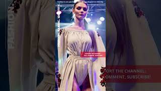 Avantgarde Fashion On Stage  Bold Ukrainianinspired Dress Shocking The Runway Crowd fashion ai