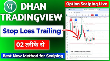 Dhan Tradingview Chart Option Scalping - Stop Loss Trailing | 02 New Method karen