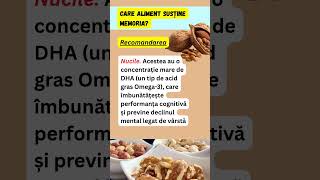 Nucile: Hrana ideală pentru neuroni  #memorie #creier #nuci #concentrare