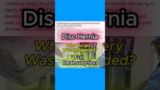 Cured a Severe Herniated Disc WITHOUT Surgery?! #discherniation