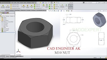 AUTOCAD l SOLIDWORKS l CAD ENGINEER l BENCH VICE ASSEMBLY I  M6 screw M10 nut  M10 support nut