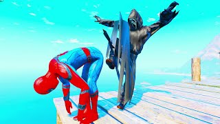 GTA 5 Spiderman vs Ghost Epic Ragdolls Compilation ep.42  (Euphoria physics )