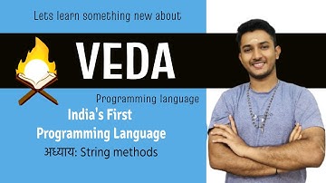 Veda - String methods | Module 3 - Part 3 | India