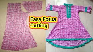 Easy Fotua Cutting | সহজ ফতুয়া কাটিং | How to make fotua