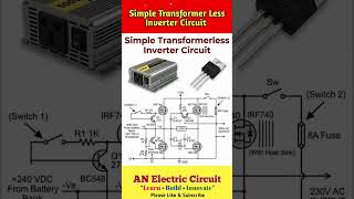 Simple TransformerLess Inverter Circuit | #trending #electricalindia #viral #electronic #experiment
