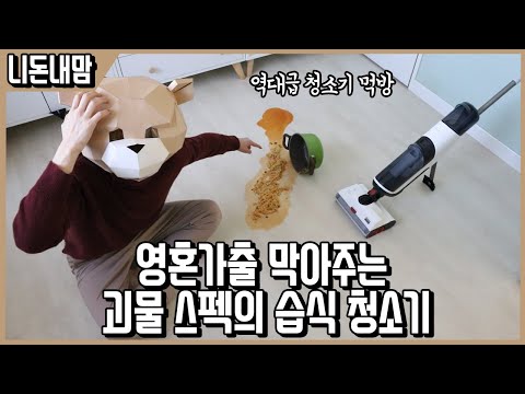 솔직히 좀 충격받은 흡입능력 독보적 괴물스펙의 로보락 다이애드 습식청소기ㅣ니돈내맘 