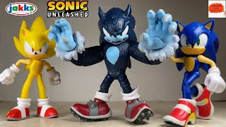 WEREHOG! Super Sonic the Hedgehog Forms 3-Pack Grind Soap Shoes Jakks Pacific Action Figure Review!