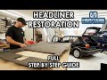 HOW TO RESTORE A CAR HEADLINER (MK2 GOLF GTI headliner, full step-by-step guide)