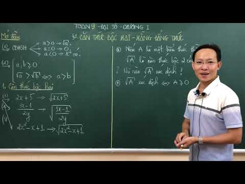Video TOÁN LỚP 9 - BÀI 2 - CĂN THỨC BẬC HAI - HẰNG ĐẲNG THỨC... - YouTube