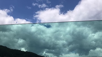 Fast moving clouds - timelapse video