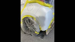 HOW TO REPAIR AND PAINT A 3 STAGE PEARL PAINT  #youtubeshorts  #automobile  #carpainting #car