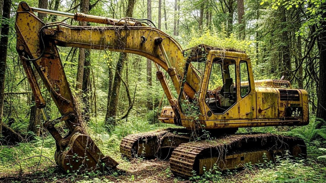 EXTREME Excavator Restoration in the Forest 🇺🇸 | POV Chest Cam From Rusted Wreck to Like New